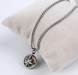 Kutup Yıldızı Erkek Çelik Kolye