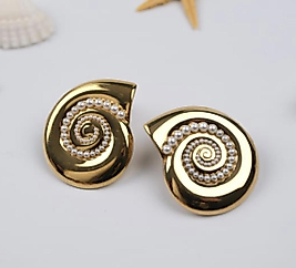 Salyangoz Kabuğu Küpe