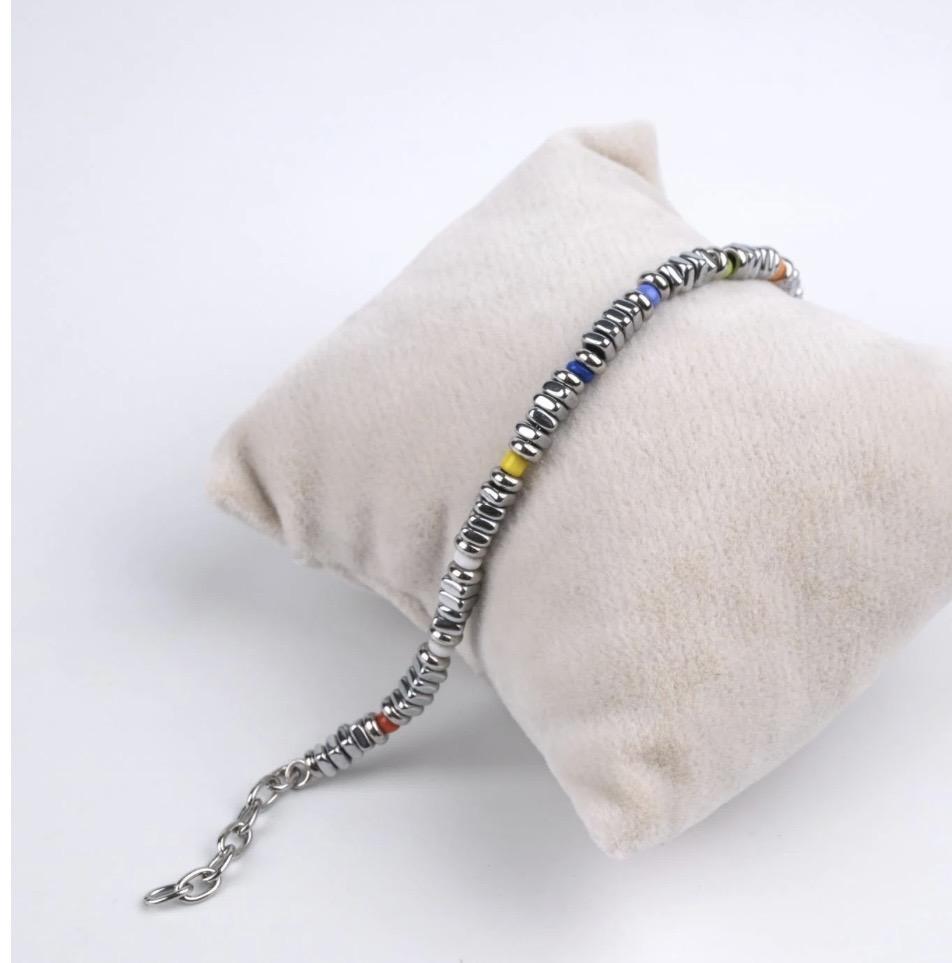 Renkli Çelik Erkek Bileklik